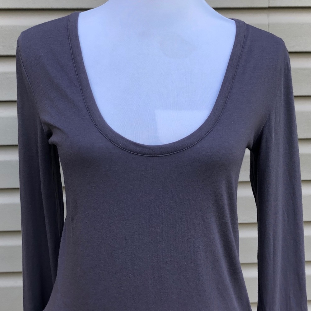 NWT Free People Gray Easy Peasy Scoop Bodysuit - Picture 4 of 10